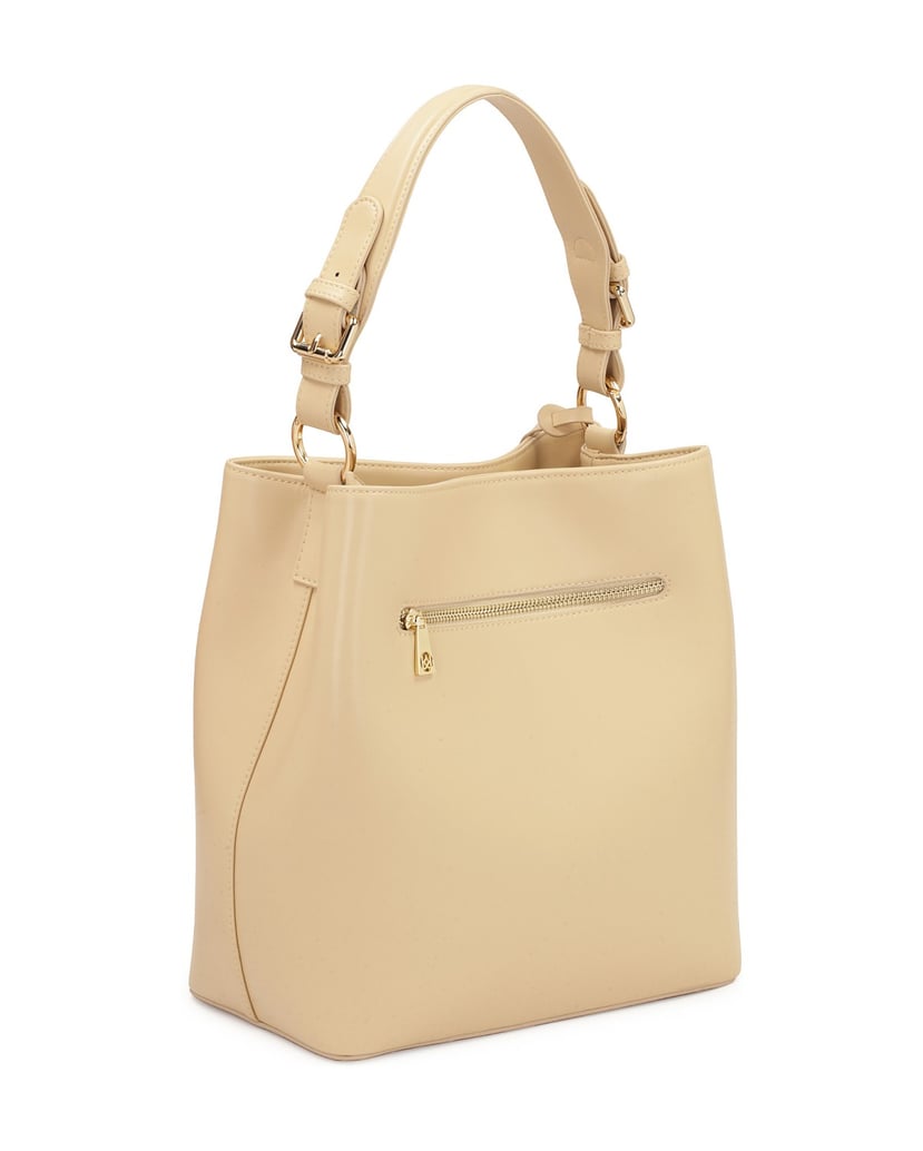 Kazar-Elegante-Hand--und-Umhängetasche-aus-Leder-beige