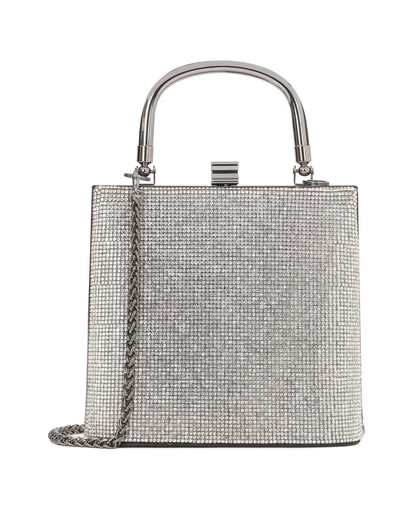 Kazar-Kleine-elegante-Tasche-mit-Zirkonias-verziert-silber