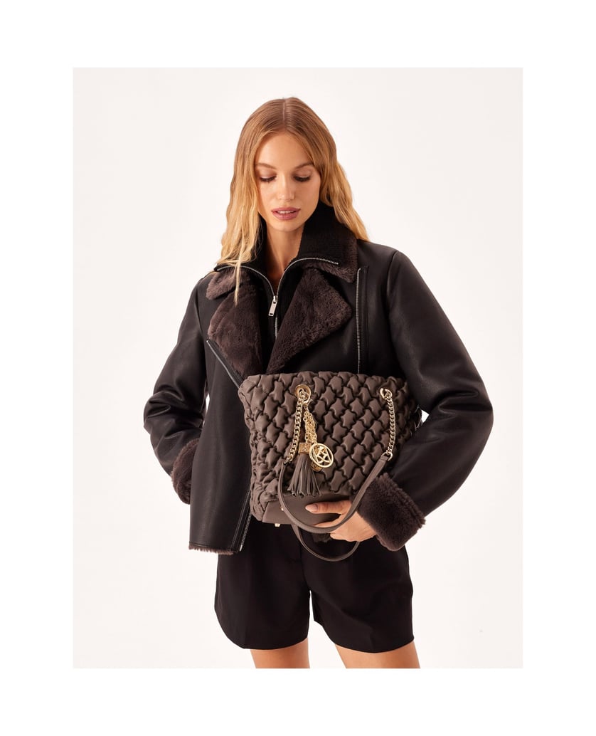 Kazar-Elegante-große-Umhängetasche-mit-Steppef