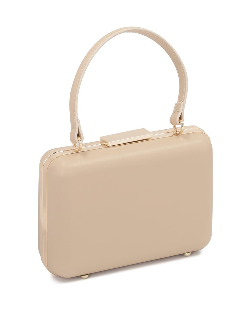 Kazar-Starre,-mit-Leder-überzogene-Tasche-beige