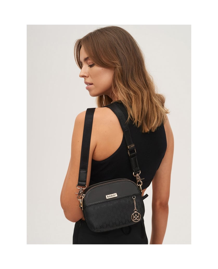 Kazar-Schwarze-Damen-Messenger-Tasche