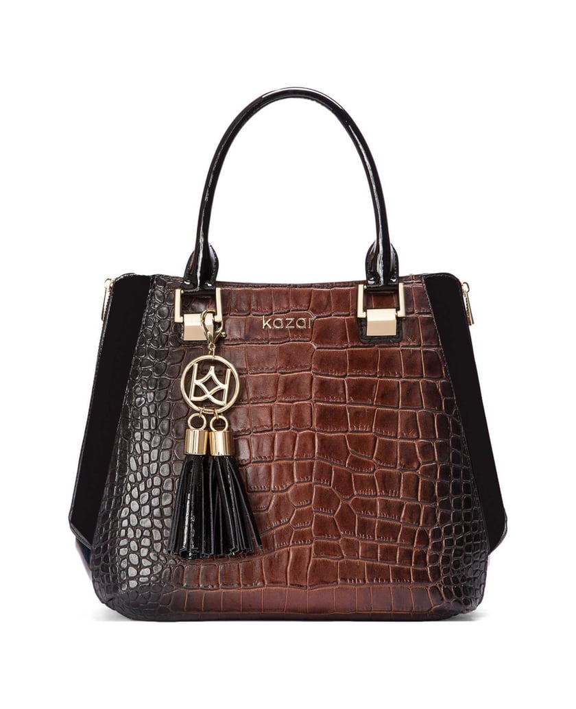 Kazar-Schwarze-und-braune-Damentasche