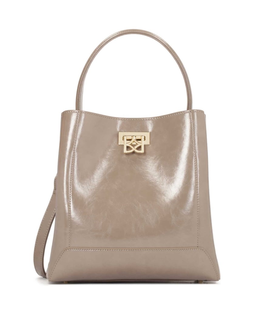 Kazar-Graue-Lederhandtasche-mit-eleganter-Schl