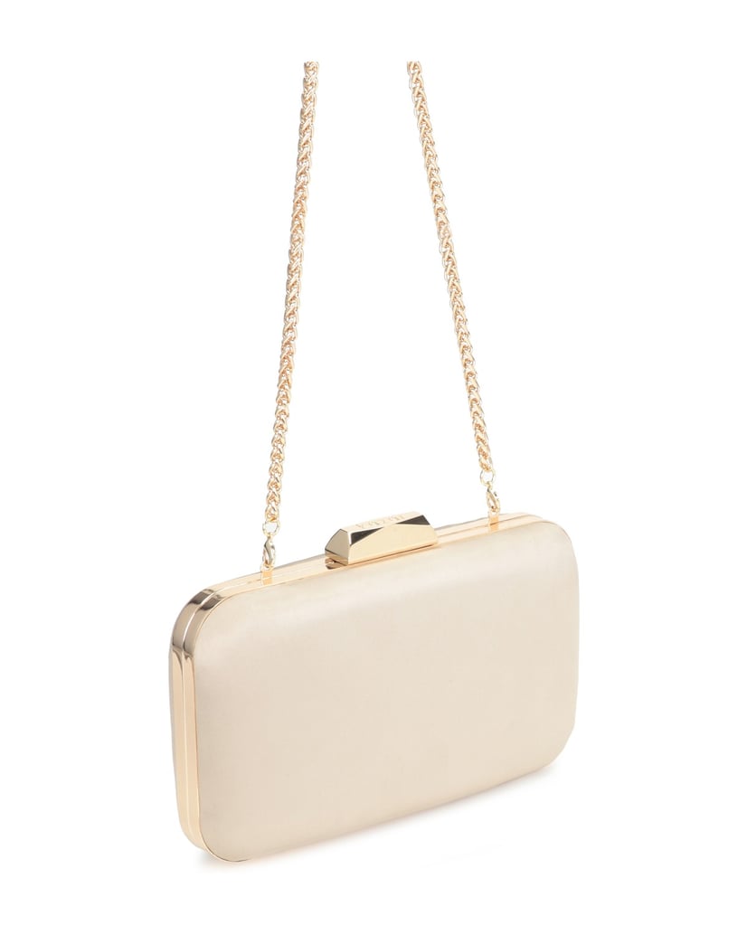 Kazar-Beigefarbene-Hochzeitstasche-in-Form-einer-starren-Schachtel-beige