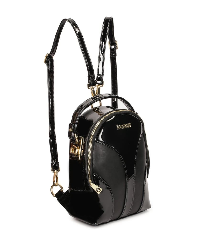 Kazar-Kleiner-Rucksack-aus-Lackleder-und-Wildl