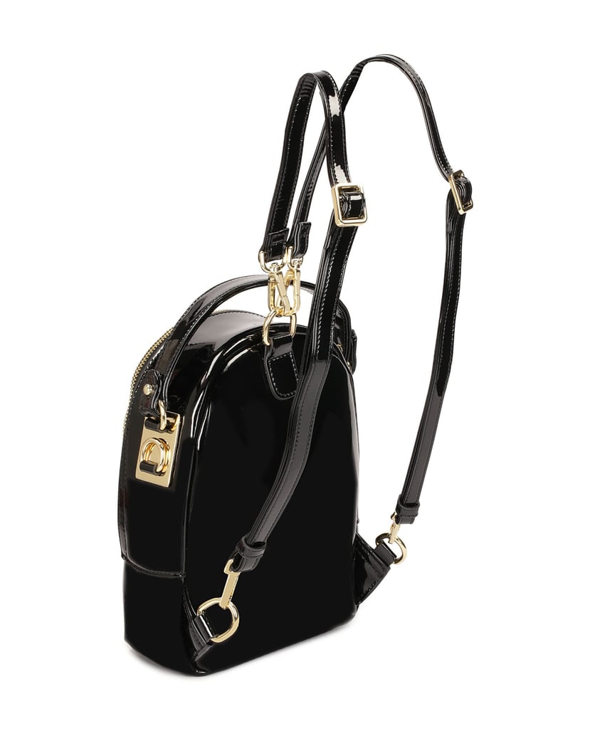 Kazar-Kleiner-Rucksack-aus-Lackleder-und-Wildl