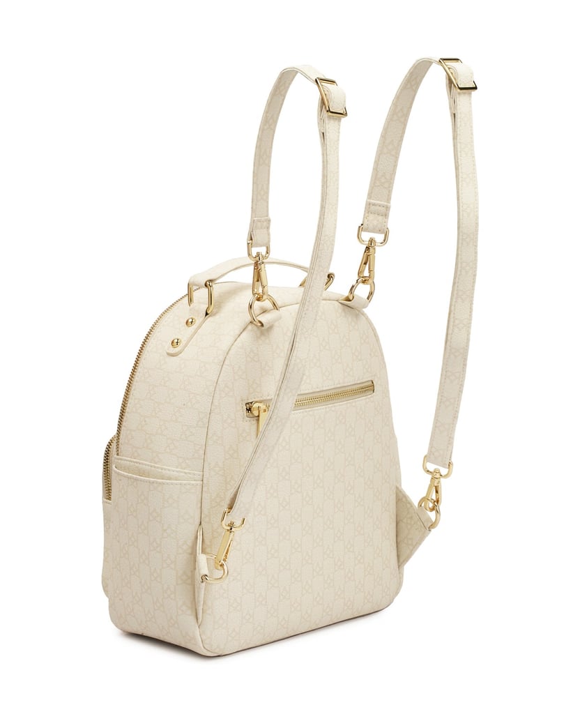 Kazar-Gemusterter-Rucksack-in-neutraler-Farbe-weiss