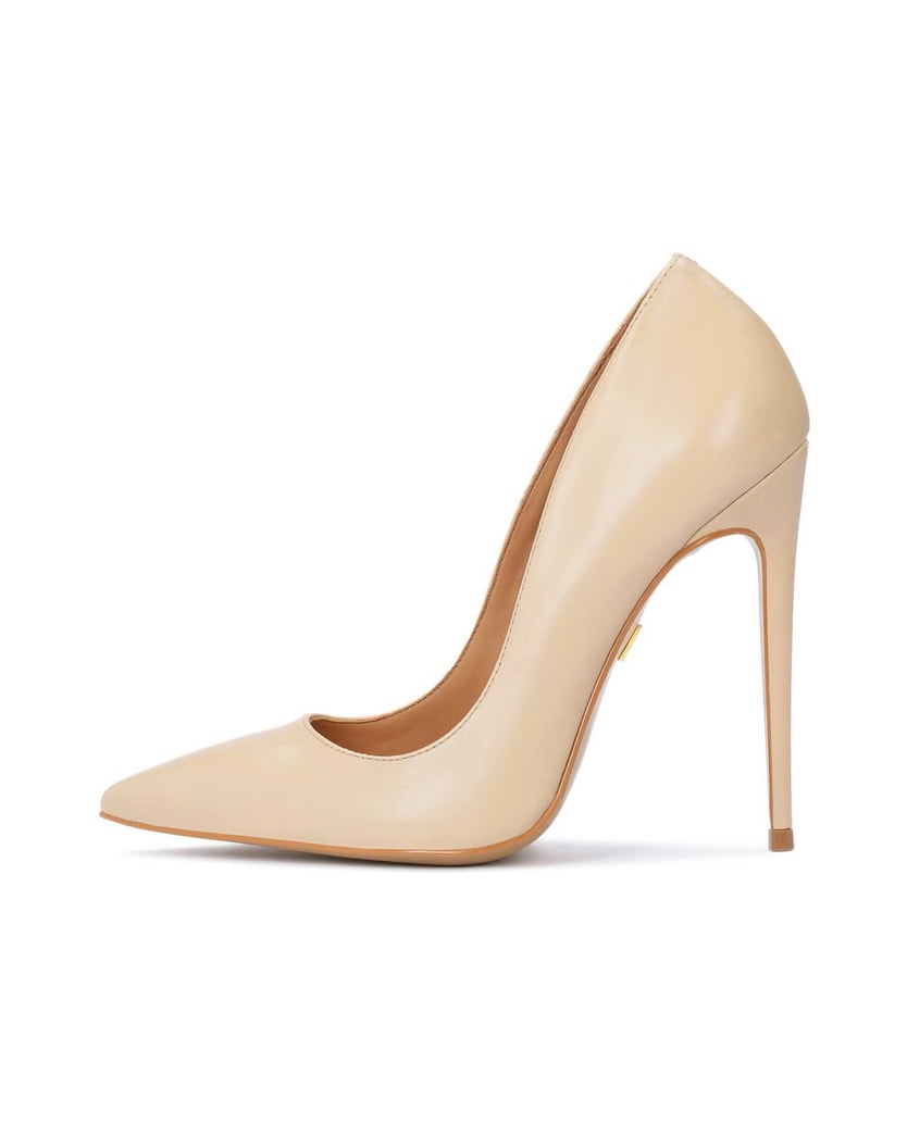 Kazar-Zeitlose-Stilettos-aus-beigem-Leder-beige