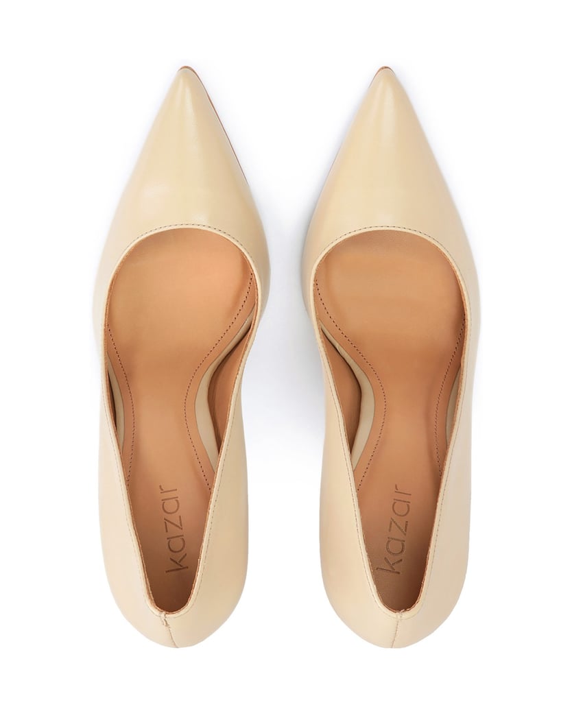 Kazar-Zeitlose-Stilettos-aus-beigem-Leder-beige