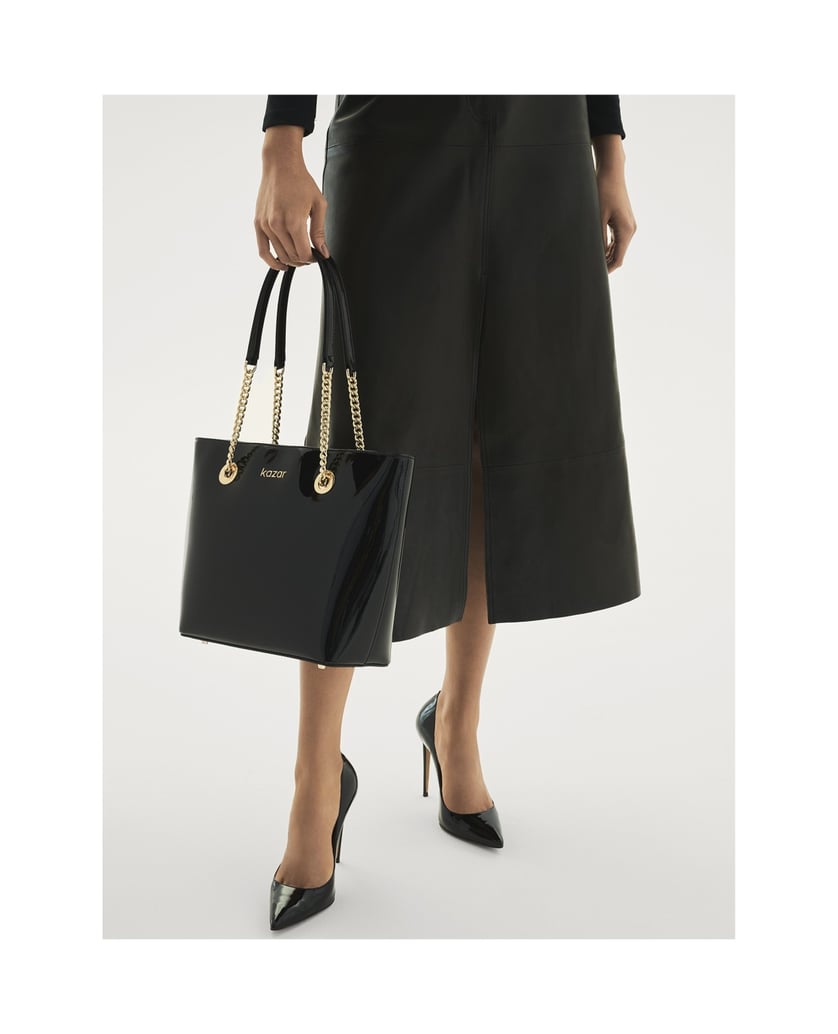 Kazar-Elegante-Pumps-aus-Lackleder-mit-schlankem-Absatz-schwarz
