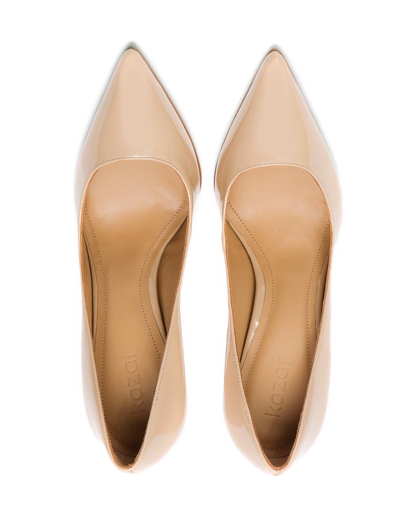 Kazar-Beigefarbene-Pumps-aus-Lackleder-beige