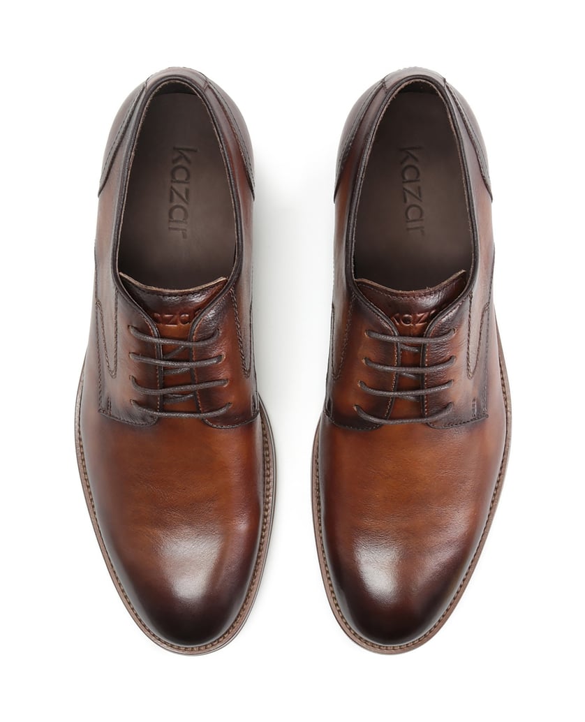 Kazar-Braune-Derby-Schuhe-für-Männer-braun