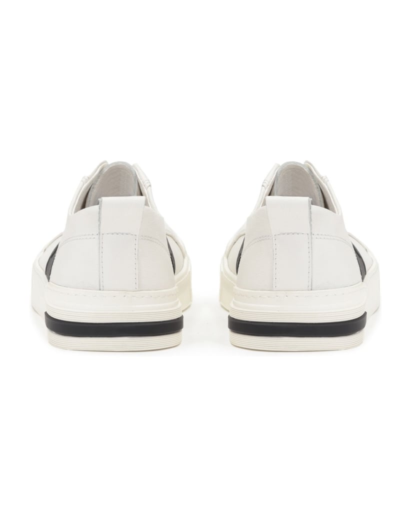 Kazar-Off-white-Sneakers-für-Männer-mit-schwarzen-Einsätzen-weiss