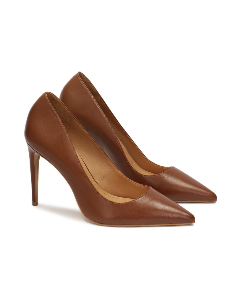 Kazar-Braune-klassische-Pumps-mit-spitzen-Zehen-braun