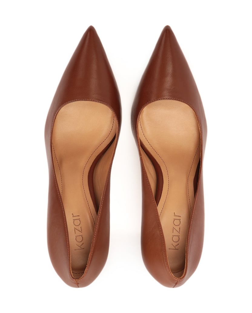 Kazar-Braune-klassische-Pumps-mit-spitzen-Zehen-braun
