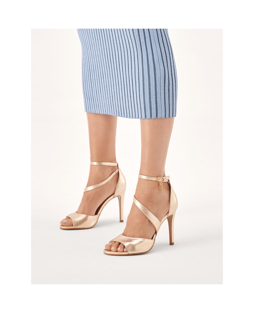 Kazar-Sandalen-mit-goldenem-Blockabsatz-gold