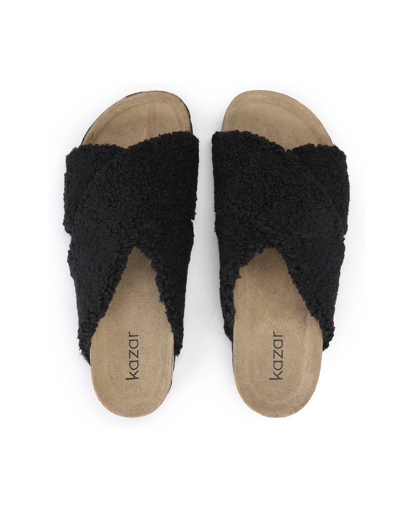 Kazar-Damenpantoletten-auf-profilierter-Wollso