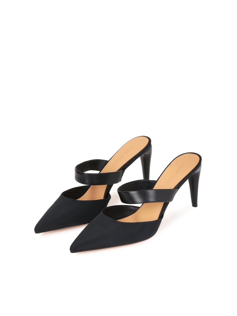 Kazar-Studio-Geschmackvolle-schwarze-Pantoletten-mit