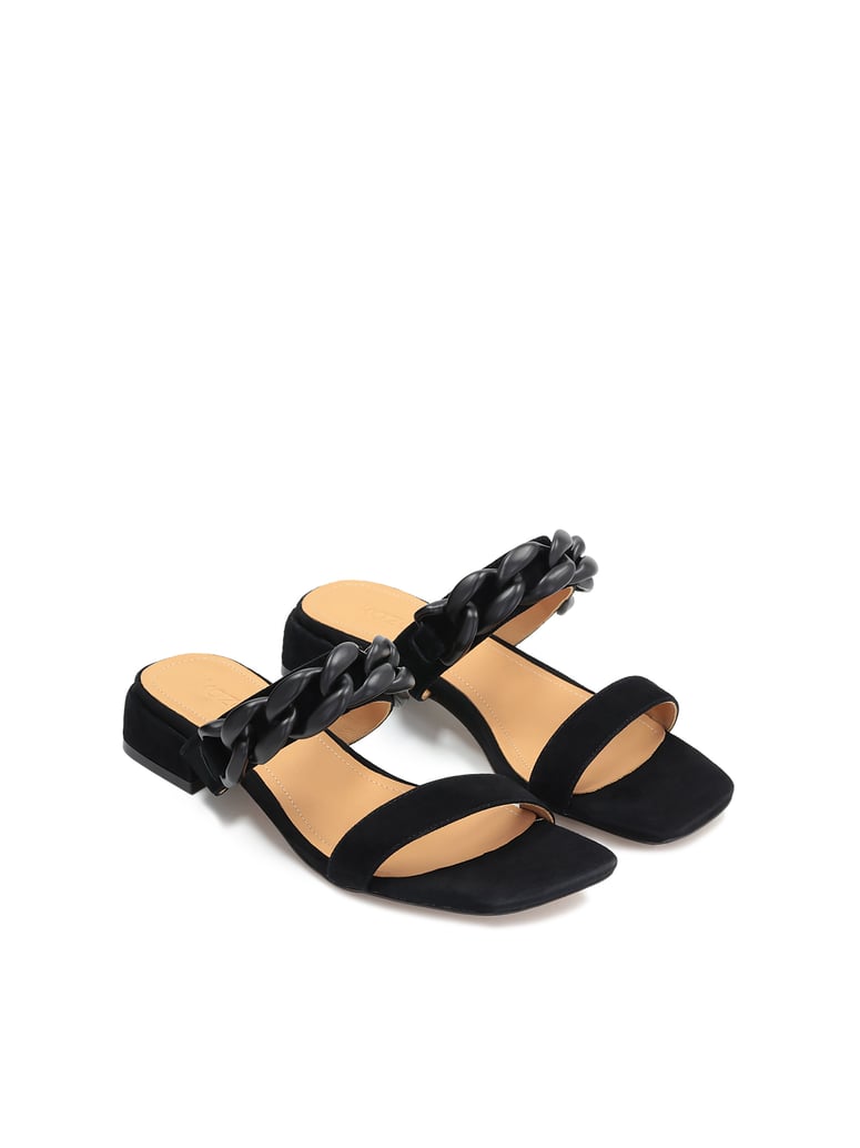 Kazar-Schwarze-Damen-Pantoletten-aus-Wildleder