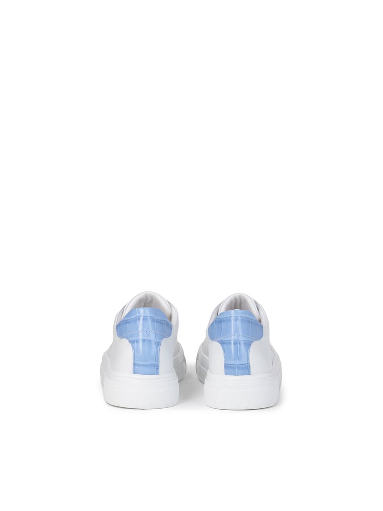 Kazar-Studio-Bequeme,-weiße-Schnürsenkel-Sneakers-mit