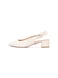 Kazar Offene Damen-Pumps mit weißem Absatz weiss