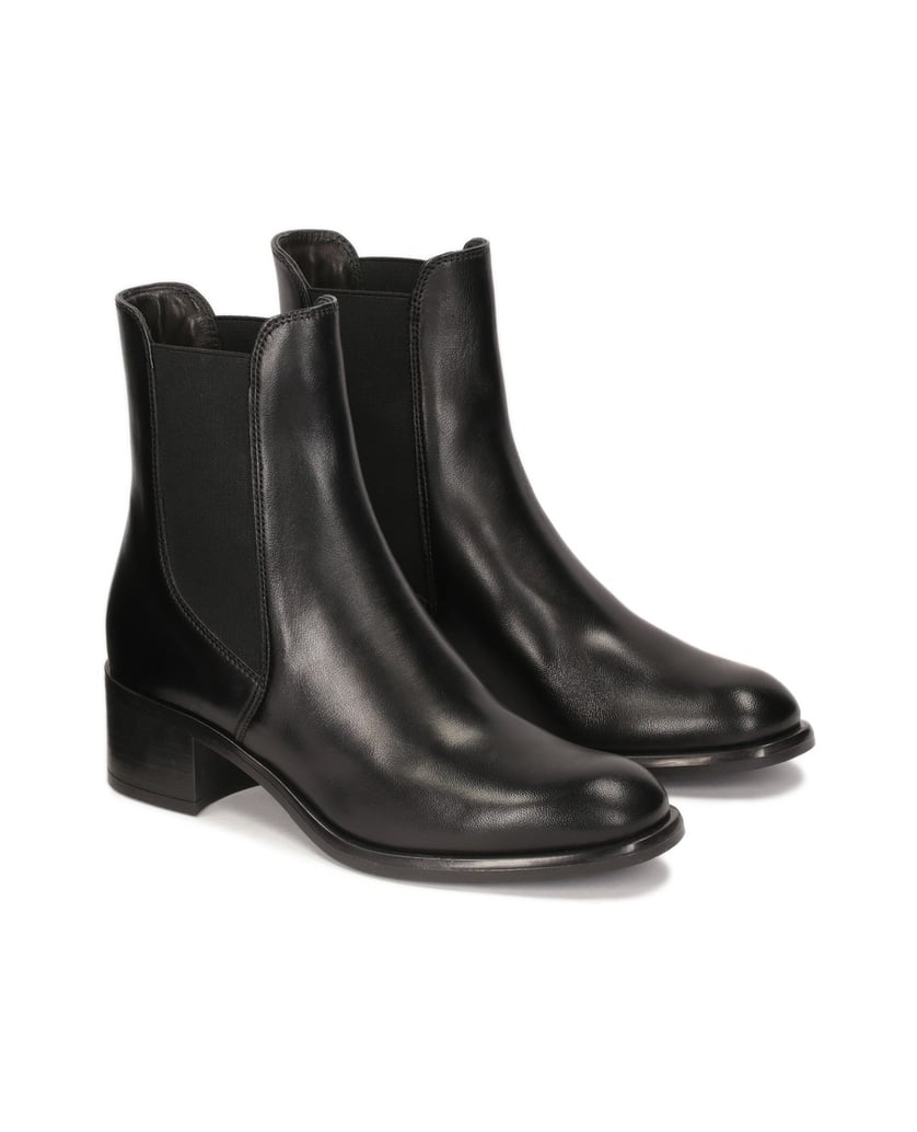 Kazar-Bequeme-Stiefel-mit-elastischen-Einsätzen-schwarz