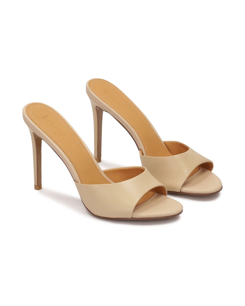 Kazar-Beigefarbene-Pantoletten-aus-Leder-mit-Absatz-beige