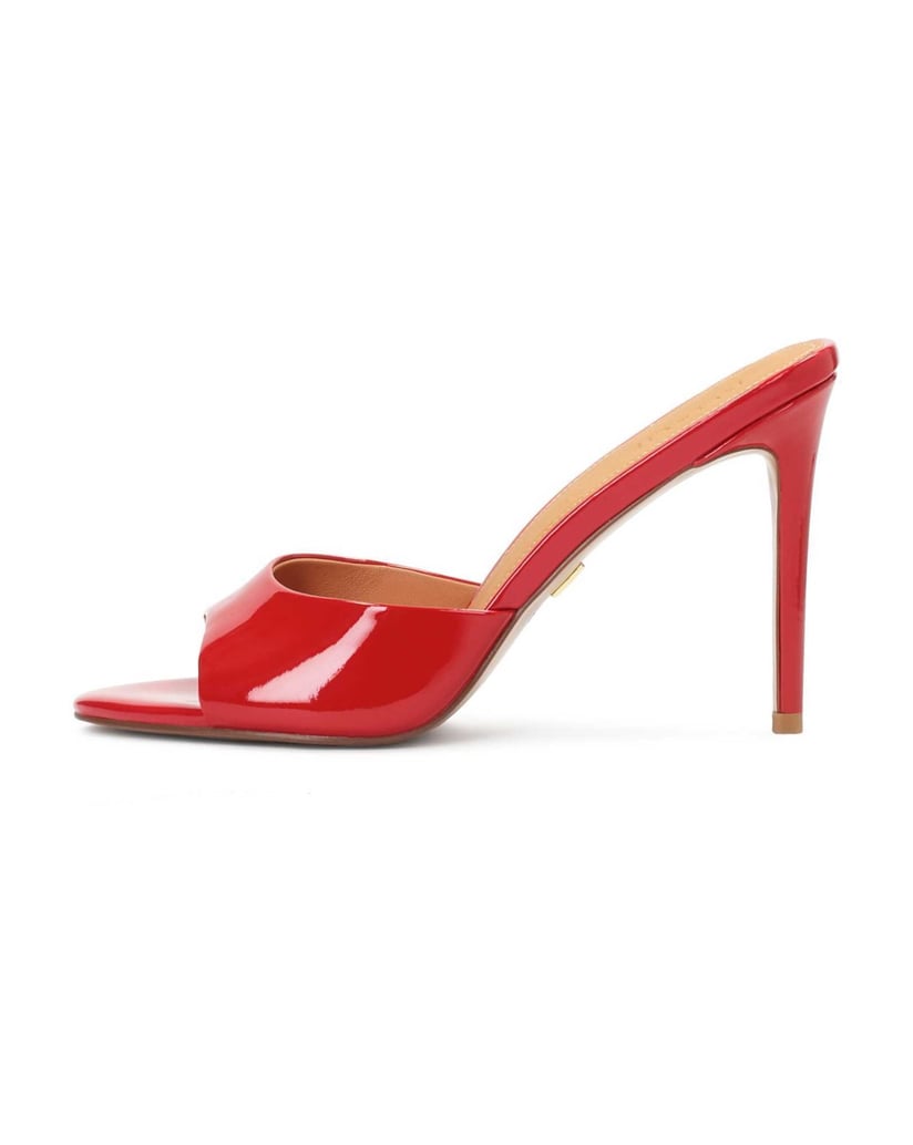 Kazar-Rote-Pantoletten-aus-Lackleder-mit-Absatz-rot