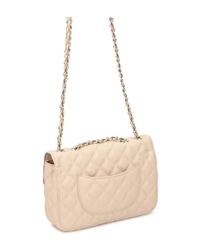 Kazar-Gesteppte-Tasche-aus-weichem-Leder-beige