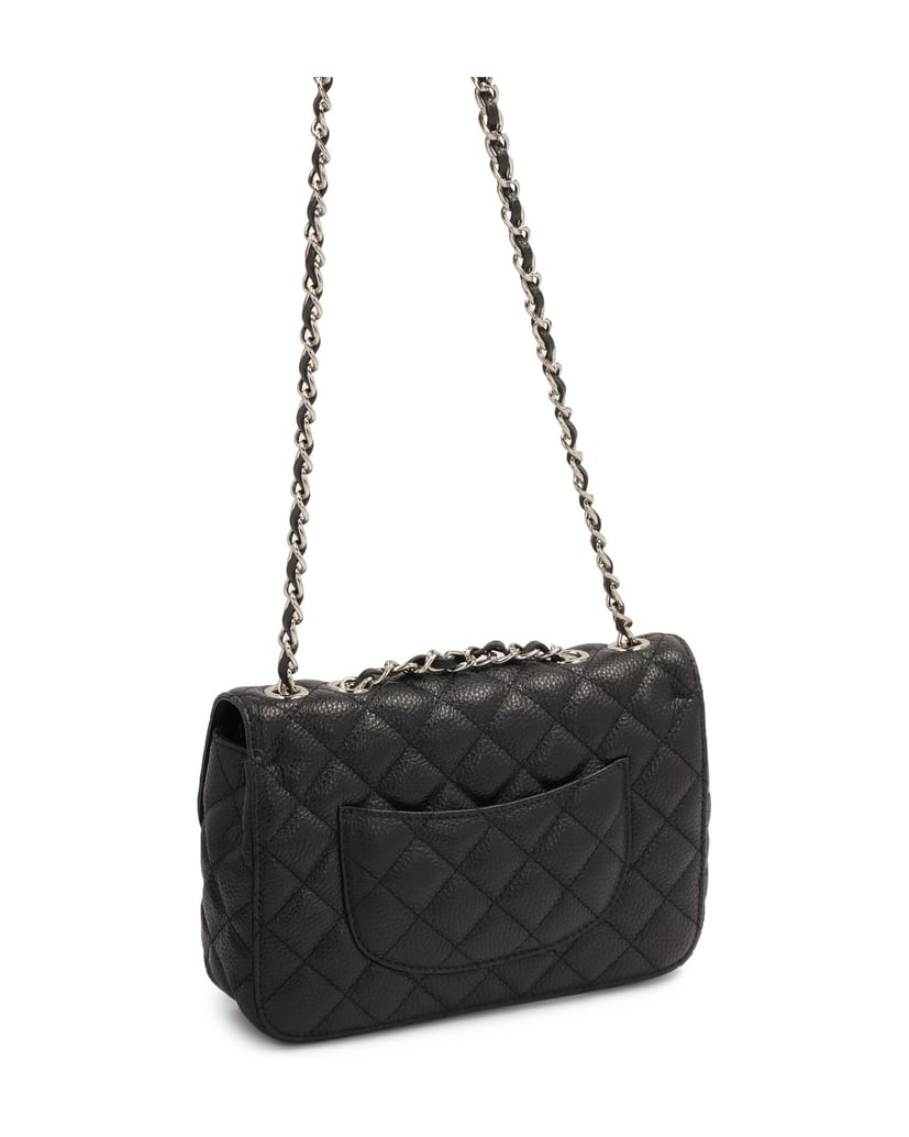 Kazar-Schwarze-gesteppte-Handtasche-mit-Übersc