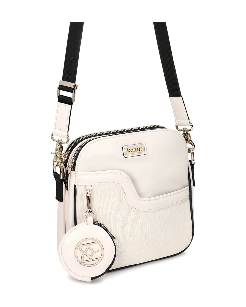 Kazar-Damen-Kuriertasche-in-Off-White-weiss