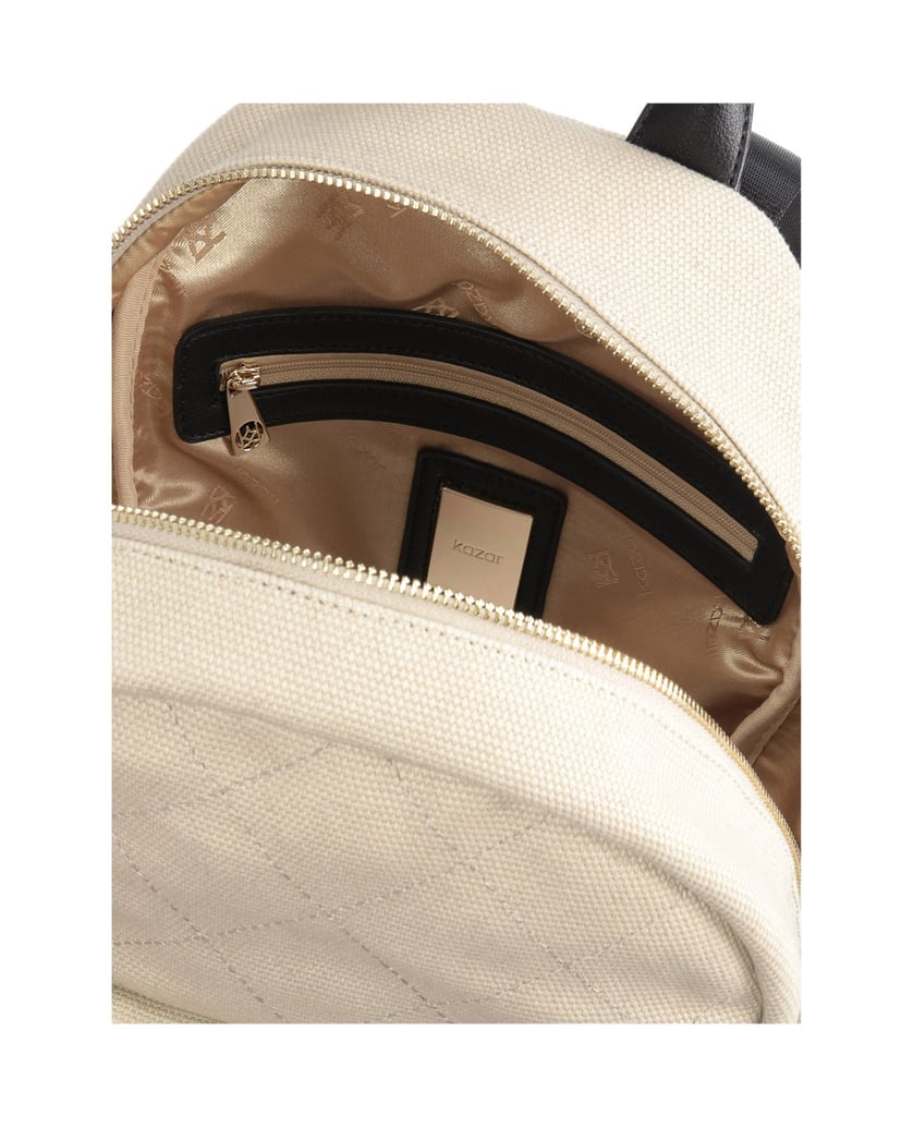 Kazar-Damen-Rucksack-in-Beige-und-Schwarz-beige