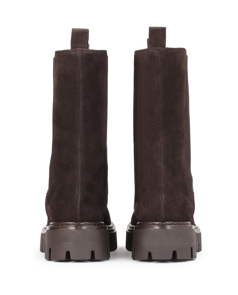 Kazar-Modische-dunkelbraune-Chelsea-Boots-mit