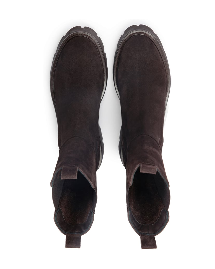 Kazar-Modische-dunkelbraune-Chelsea-Boots-mit