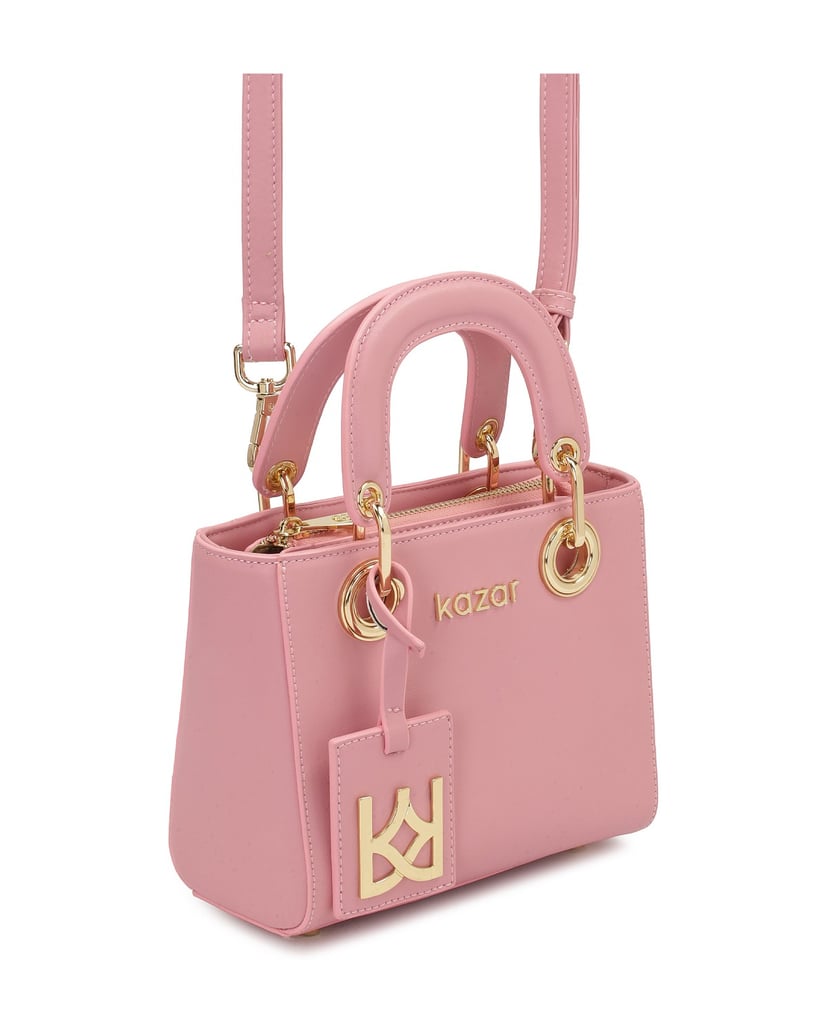 Kazar-Elegante-rosa-Hand--und-Umhängetasche