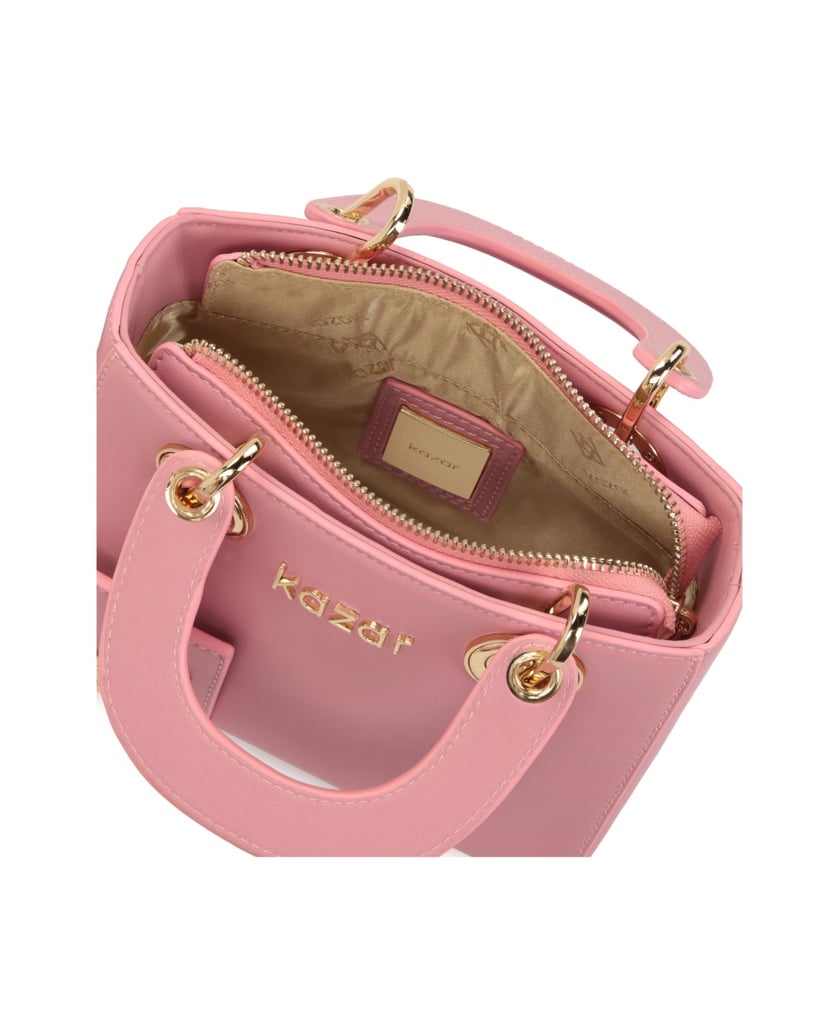 Kazar-Elegante-rosa-Hand--und-Umhängetasche