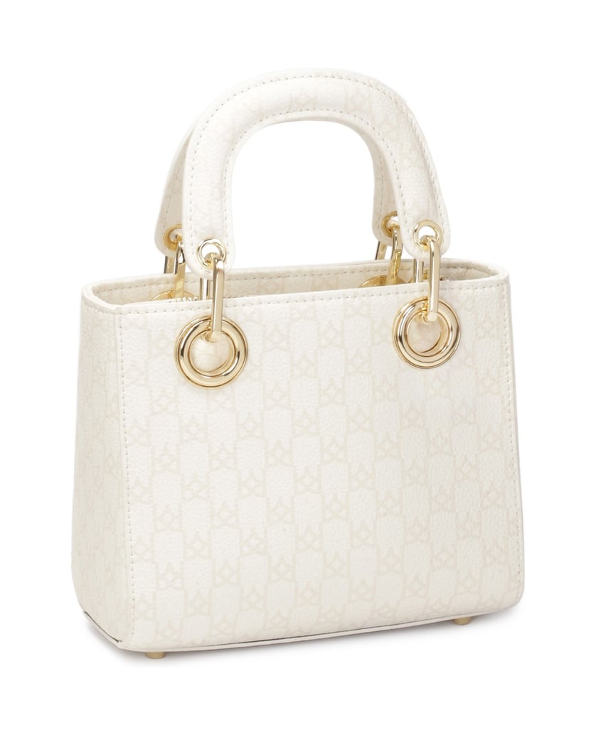 Kazar-Lederhandtasche-in-einer-kompakten-Version-weiss