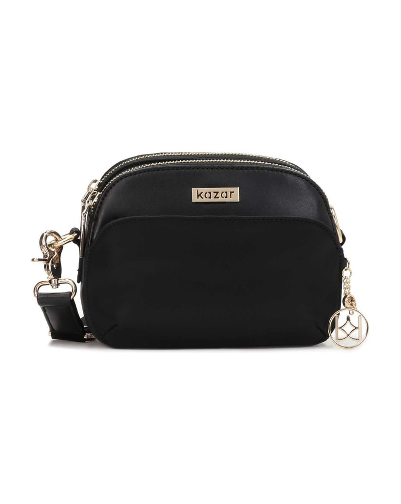 Kazar-Schwarze-Damen-Messenger-Tasche-schwarz
