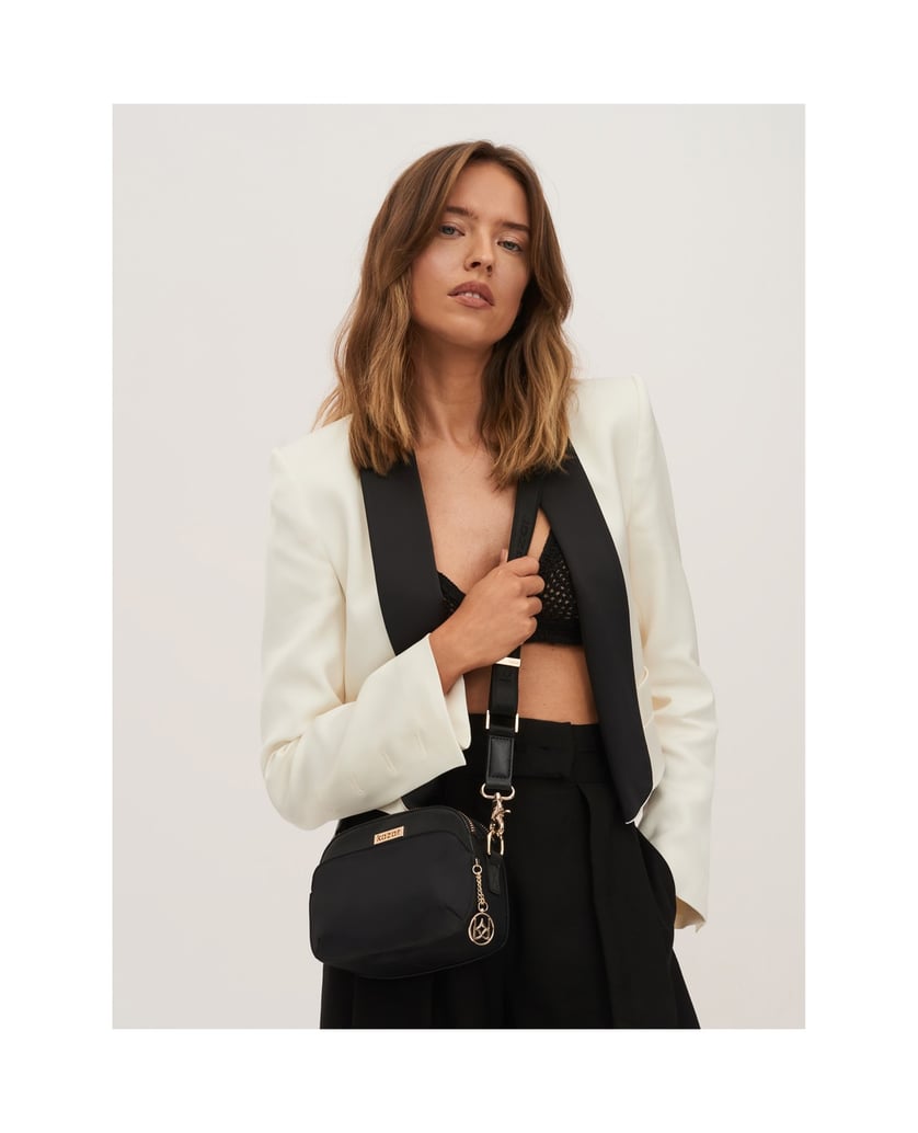 Kazar-Schwarze-Damen-Messenger-Tasche-schwarz
