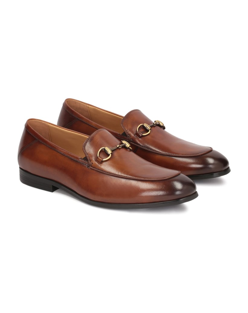 Kazar-Herren-Slipper-aus-Leder-mit-Metallverzierung-braun