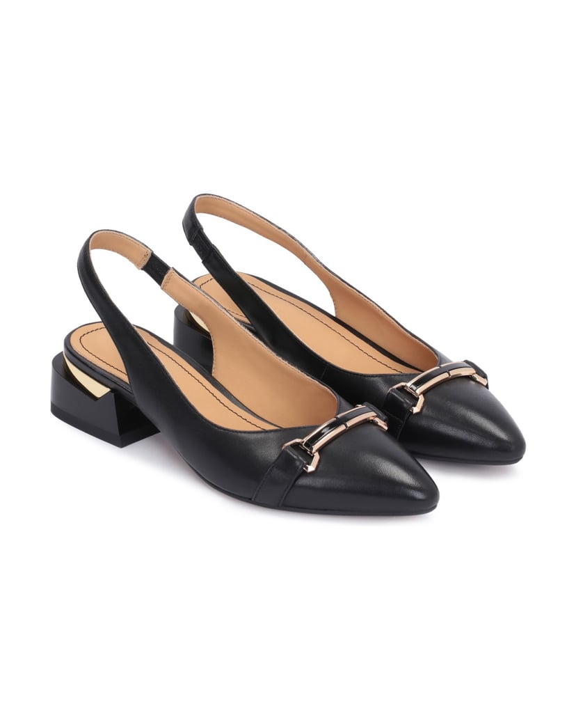 Kazar-Elegante-schwarze-Pumps-mit-einer-Verzierung-auf-der-Vorderseite-schwarz