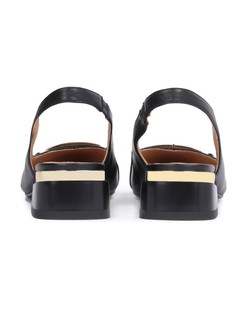Kazar-Elegante-schwarze-Pumps-mit-einer-Verzierung-auf-der-Vorderseite-schwarz