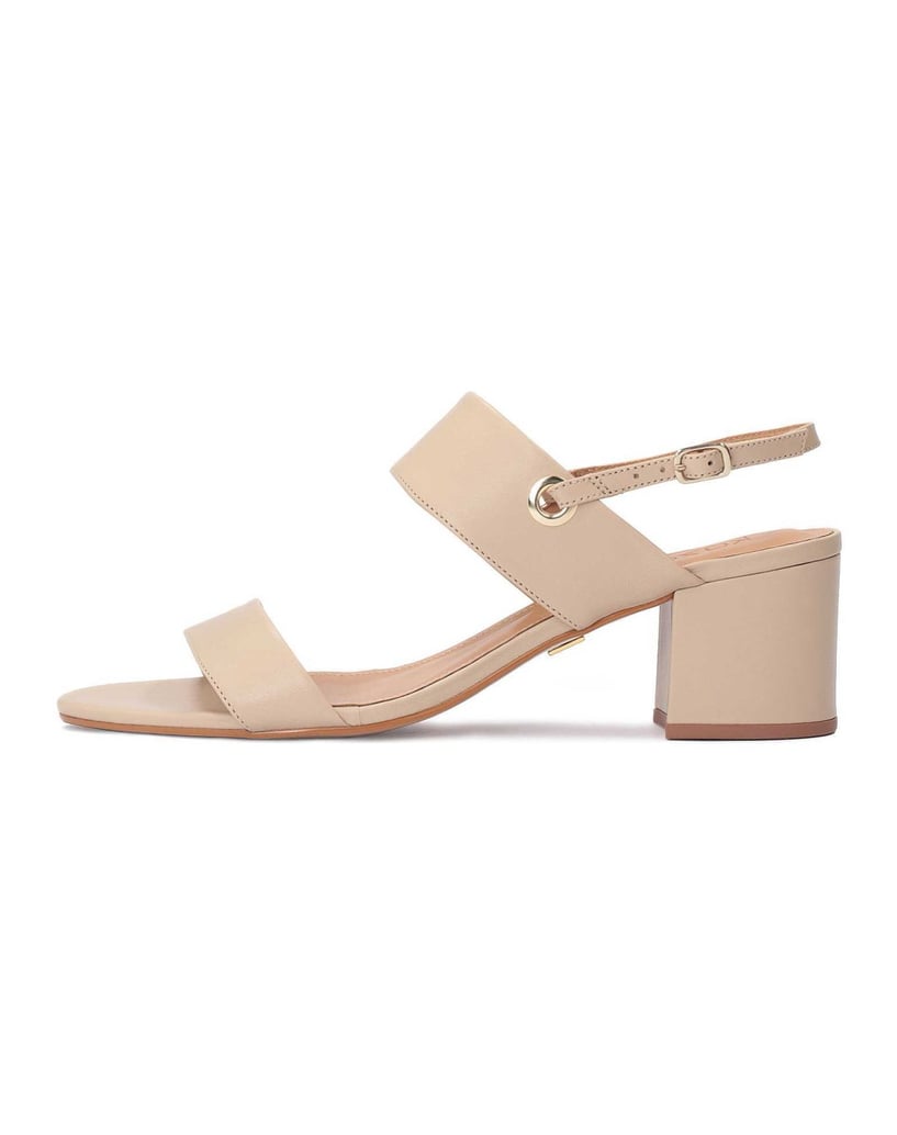 Kazar-Beigefarbene-Ledersandalen-mit-breitem-Absatz-beige