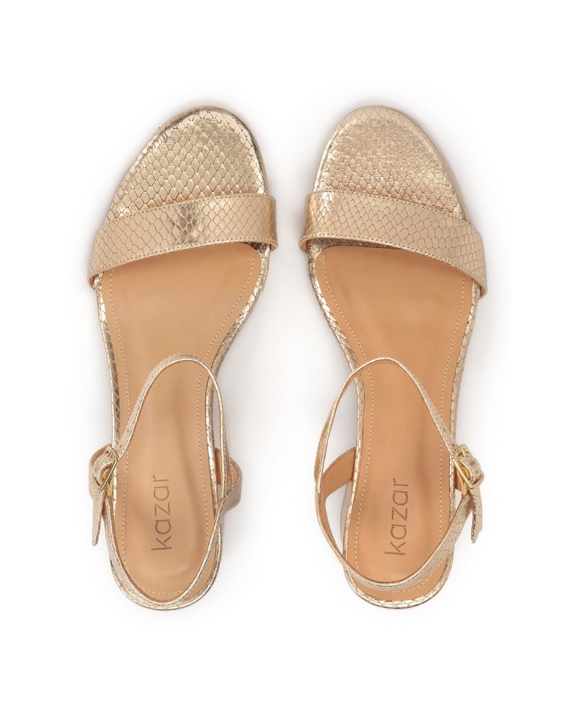 Kazar-Goldene-Sandalen-mit-niedrigen-Absätzen-gold