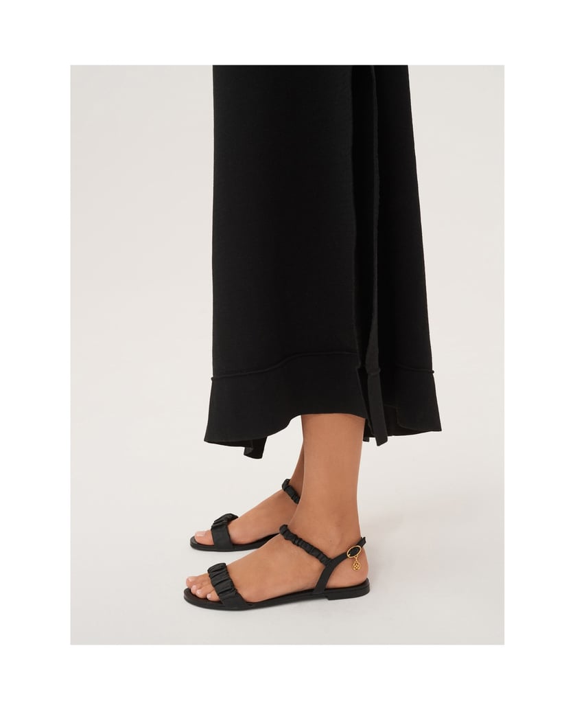 Kazar-Schwarze-Damen-Sandalen-mit-gerafftem-Riemen-schwarz