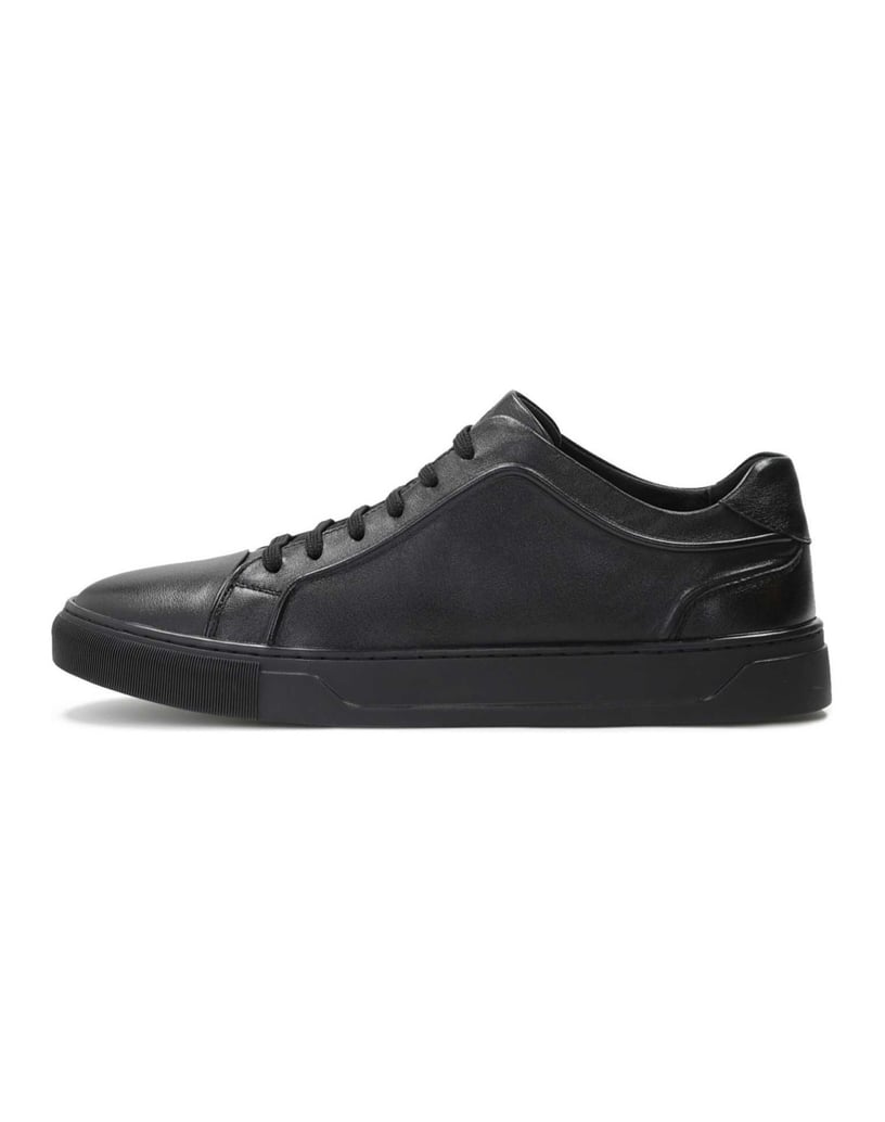 Kazar-Zeitlose-Herren-Sneakers-aus-genarbtem-Leder-schwarz