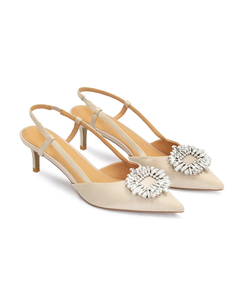 Kazar-Luxuriöse-Damen-Hochzeitspumps-mit-niedrigem-Absatz-beige