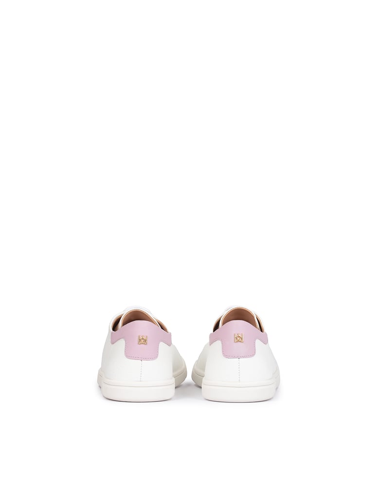 Kazar-Weiße-Damen-Schnürsneaker-mit-buntem-Ein