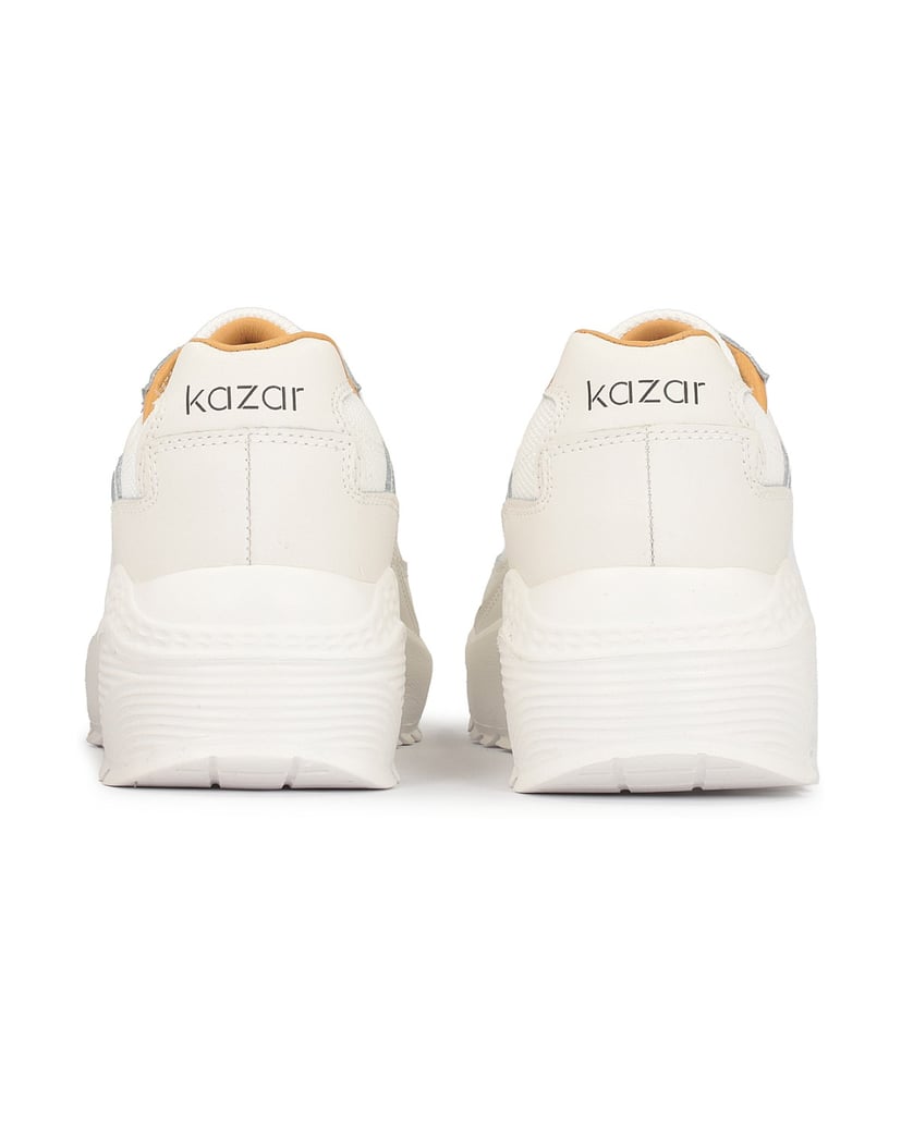 Kazar-Weiße-Damen-Turnschuhe-mit-dicker-Sohle