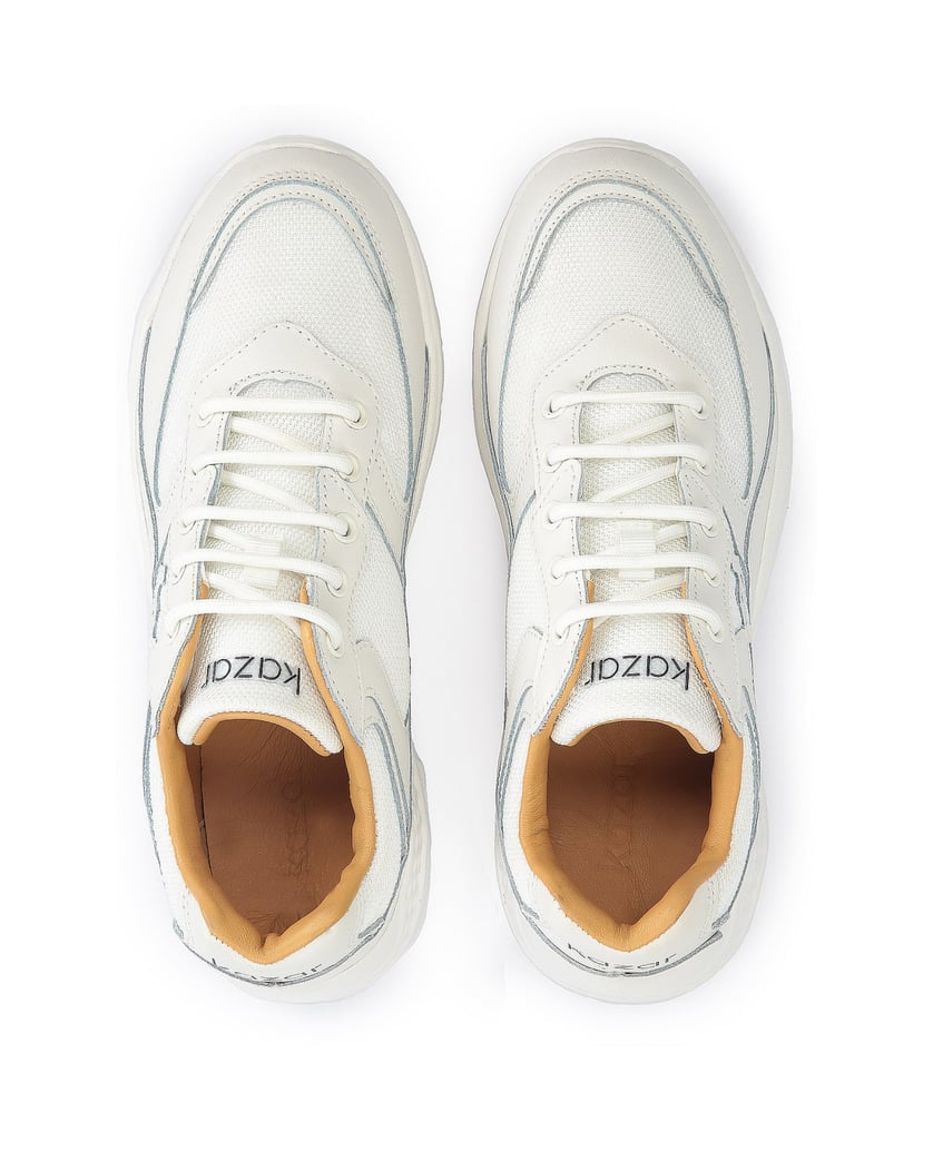 Kazar-Weiße-Damen-Turnschuhe-mit-dicker-Sohle